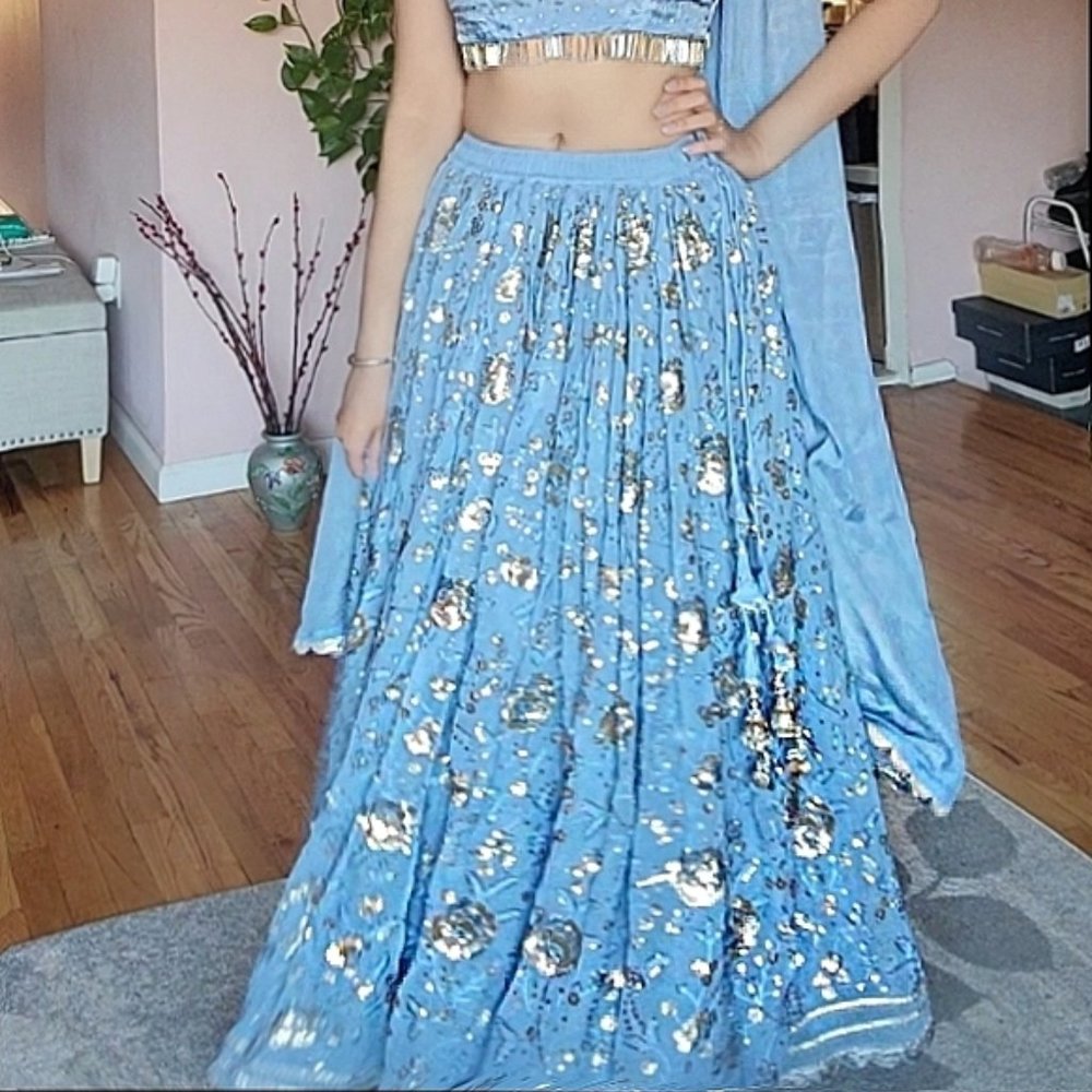 Custom Embroidered Lengha GORGEOUS
